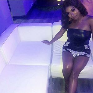 Black PU Leather Mini Dress